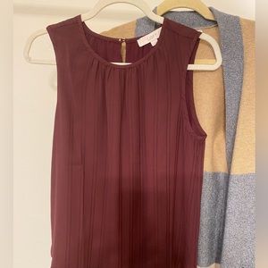 NWT Loft sleeveless blouse size S